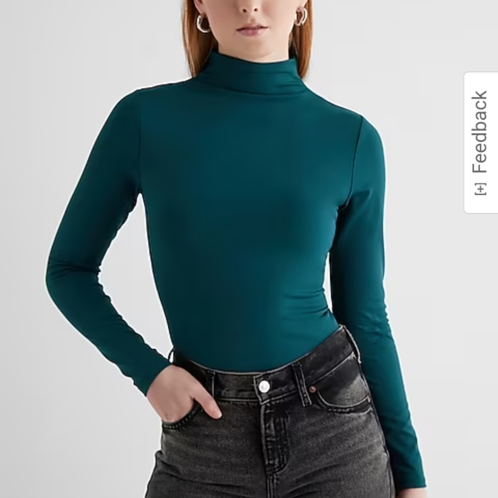 SET Express Body Contour Mock Neck Bodysuits